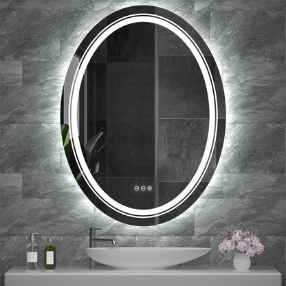 Oval LED Bathroom Mirror