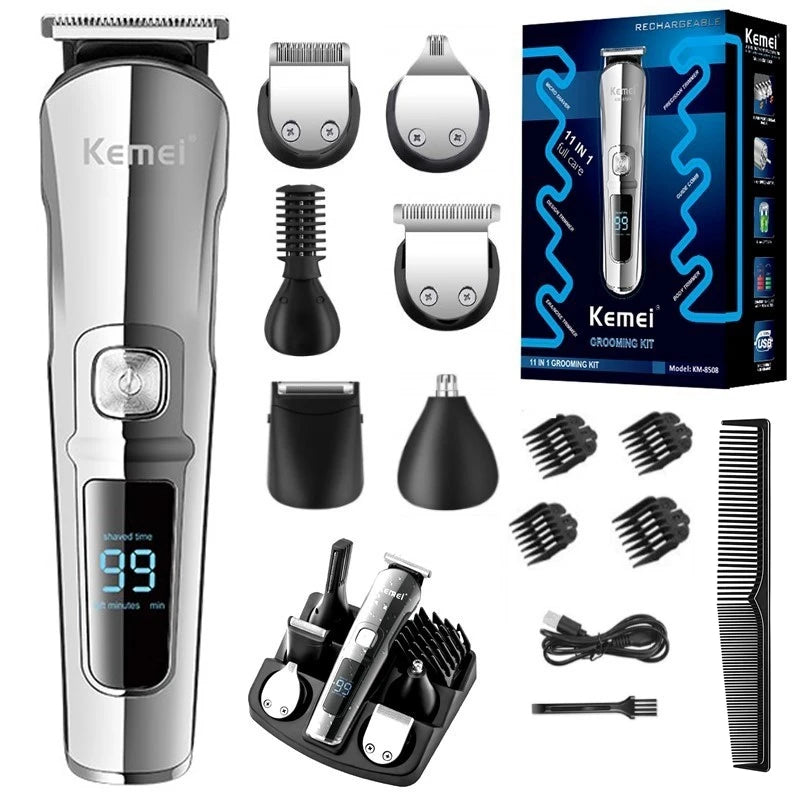 Tondeuse multi-cheveux rechargeable 11 en 1 pour hommes