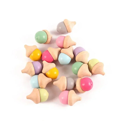 Rainbow Counting Pompoms Set  Kids Games