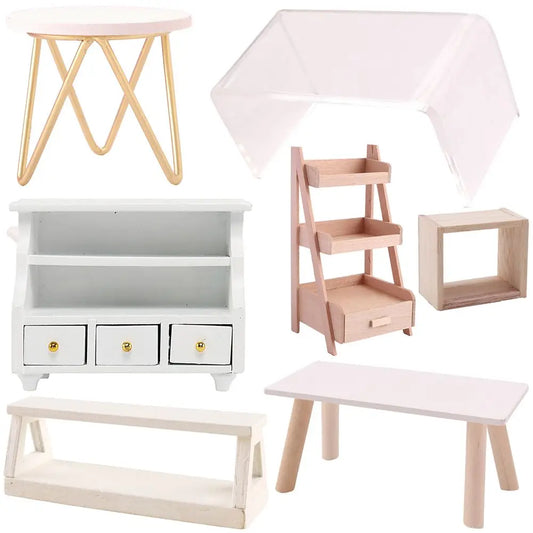 Table de bout moderne blanche à 2 niveaux