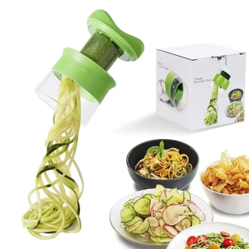 Adjustable Handheld Spiralizer Vegetable and Fruit Slicer