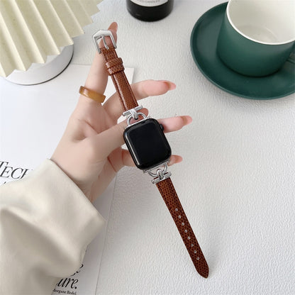 Luxury Slim Leather Apple Watch Band