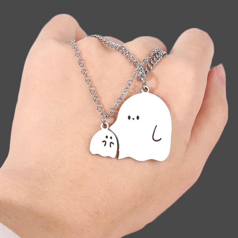 Ghost & Monster Couple Necklaces