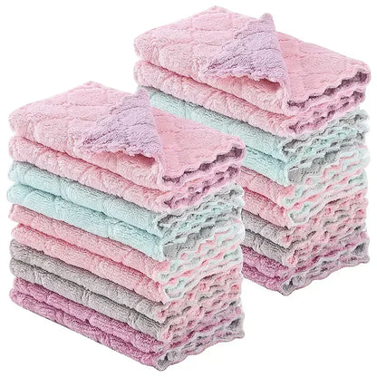 Serviettes en microfibre - Chiffon de nettoyage de cuisine absorbant