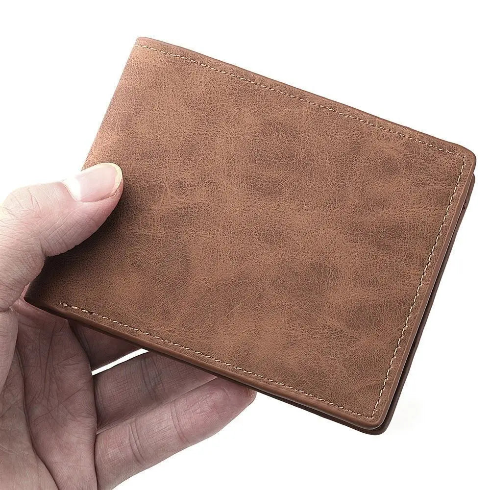 Large-Capacity Folding PU Leather Wallet