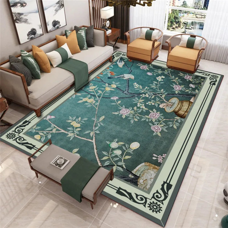 Living Room Carpet Coffee Table Decor