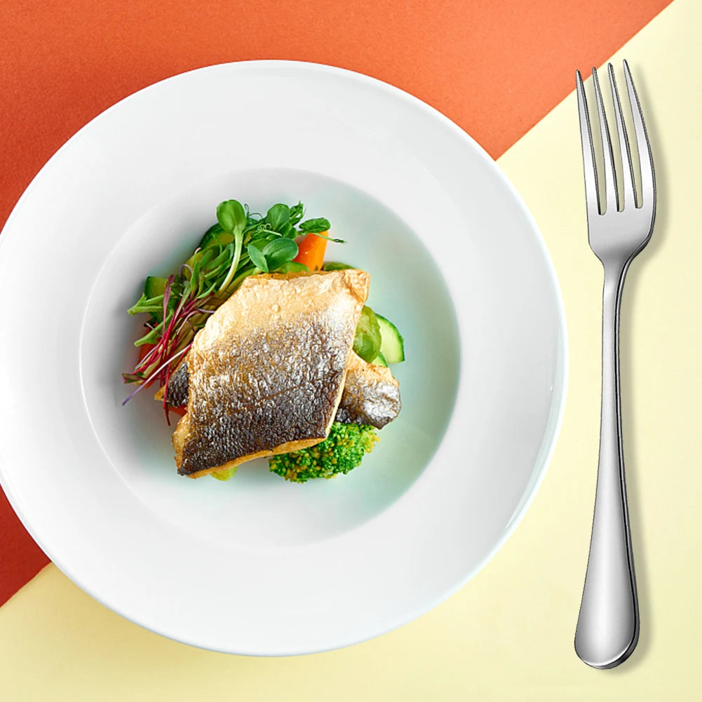 24-teiliges Geschirrset aus Edelstahl