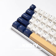 135-Key Double Shot Keycaps - White/Blue