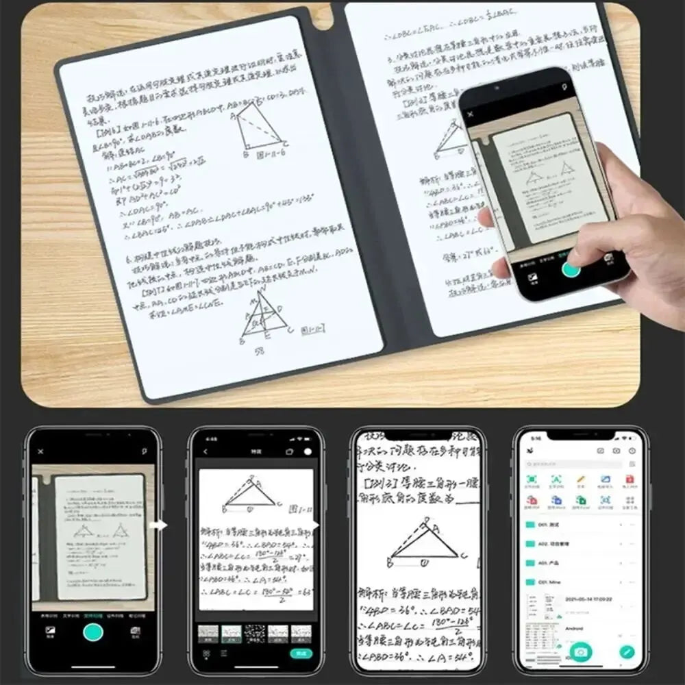 Wiederverwendbares Whiteboard-Notizbuch-Set - Wochenplaner 