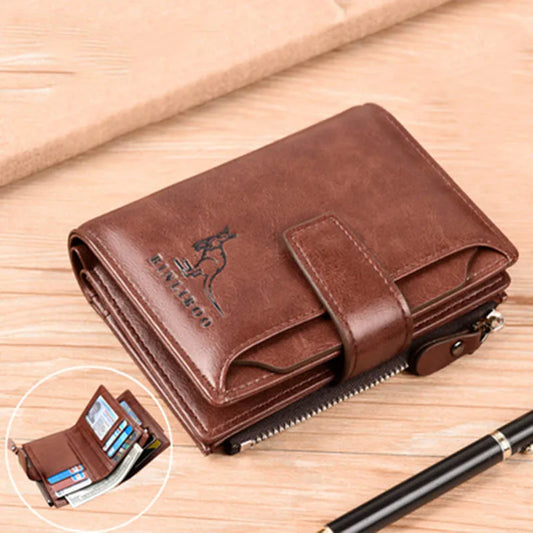 Luxury RFID Leather Wallet with Coin Purse