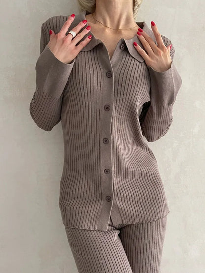 Knitted 2 Piece Women Outifits Sets - Casual Streetwear