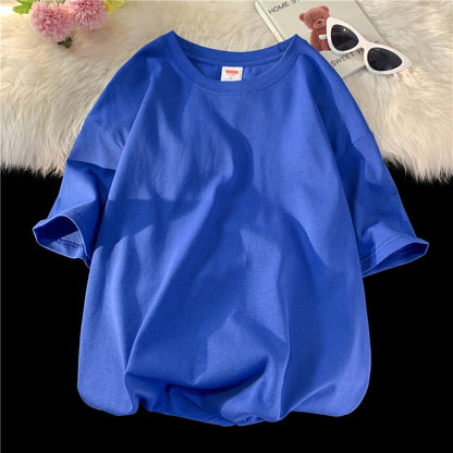 Men's Oversized Short Seleve Y2K Casual Cotton Tees