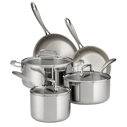 Tri-Ply Clad Stainless Steel Cookware Set