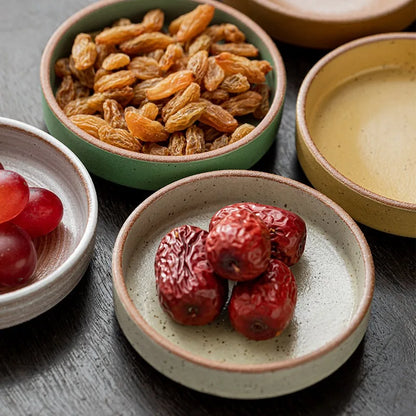 Service de table rond 12 pièces en grès