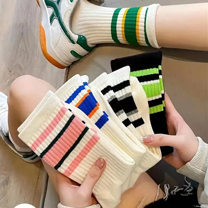 Women's Warm Striped Socks - Colorful