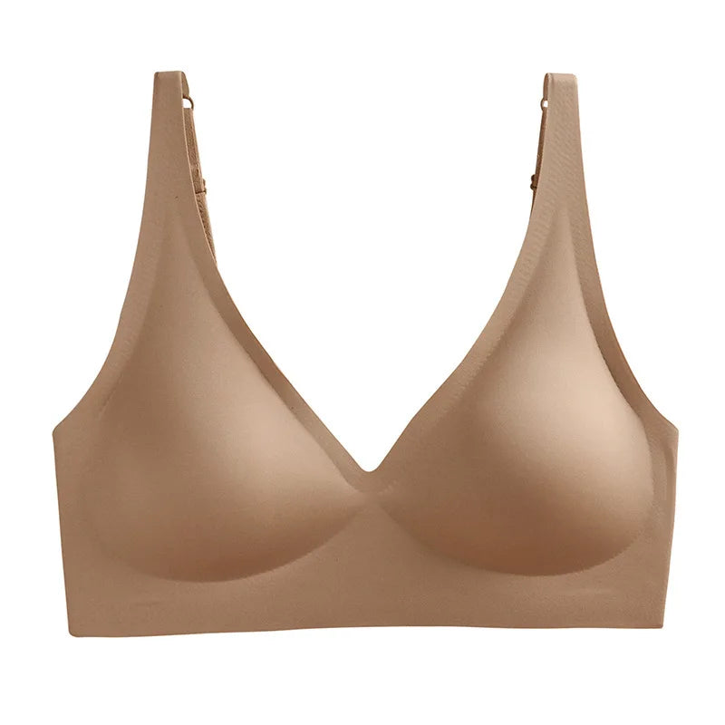 Women's Adjustable Seamless Wireless Push Up Bra