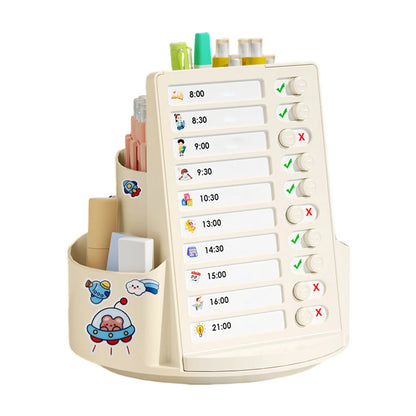 Rotating Cosmetic Brush Storage Box