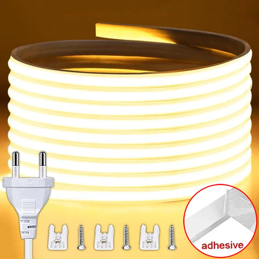 Bande LED COB étanche haute luminosité 220 V