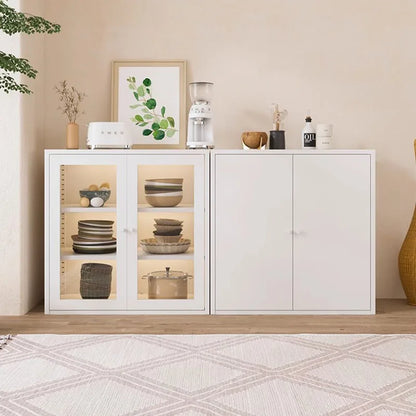 Elegant White Entryway Cabinet