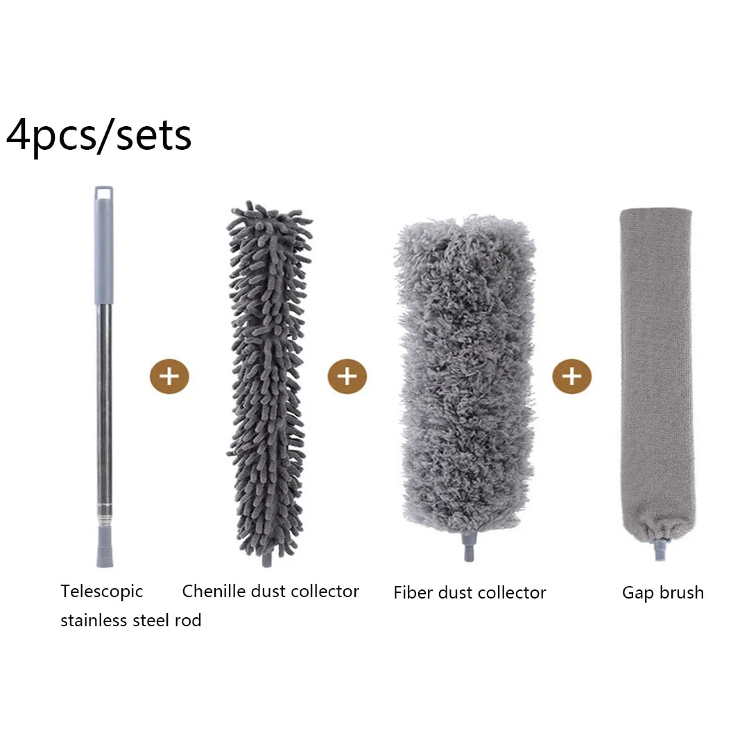 Ausziehbare Mikrofaser-Staubbürste zum Reinigen von Zwischenräumen und Möbeln