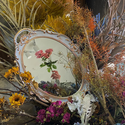 Retro Plastic Mirror Tray