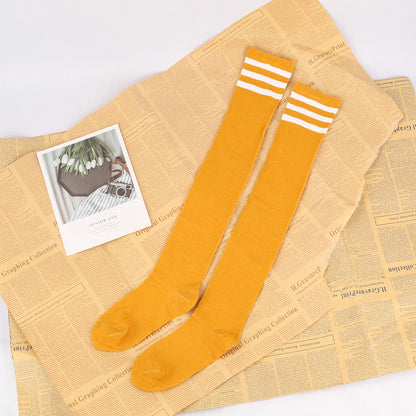 Bowknot Thigh-High Opaque Stretchy Long Stockings