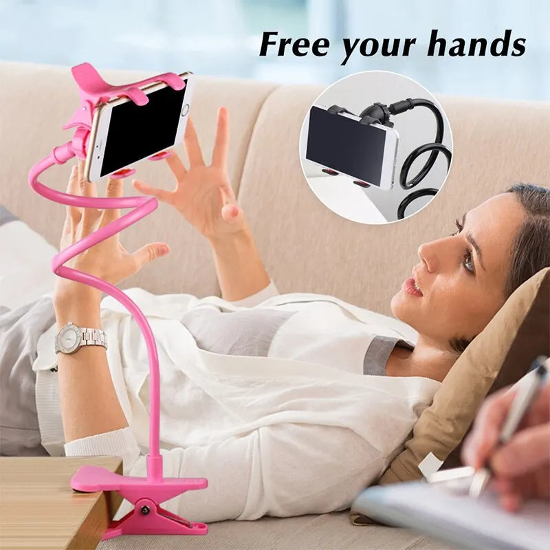 Flexible Gooseneck Bed Desk Table Phone Holder Stand