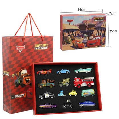 Pixar Cars 3 Metal Diecast Lightning McQueen, Mater, Jackson, Uncle Truck Boy Champion Car Model Toy Set