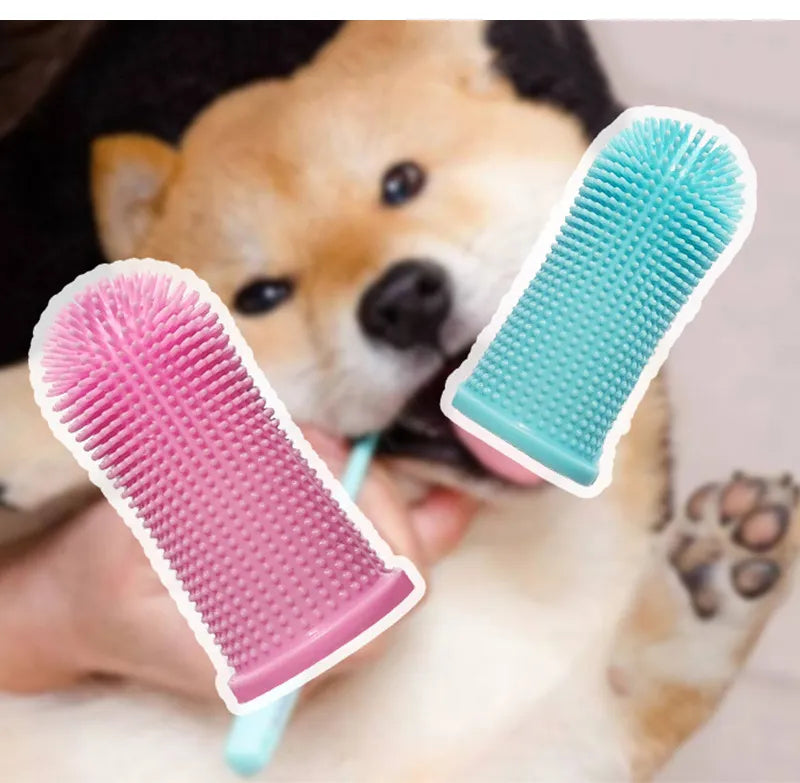 Soft Pet Finger Toothbrush - Dental Care for Dogs & Cats