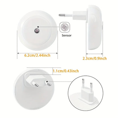 Lampe murale intelligente à LED avec capteur de lumière nocturne et prise en charge