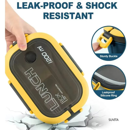 Boîte à lunch double couche avec cuillère