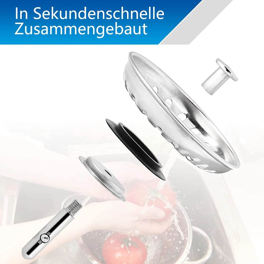 Premium Stainless Steel Kitchen Sink Strainer Replacement