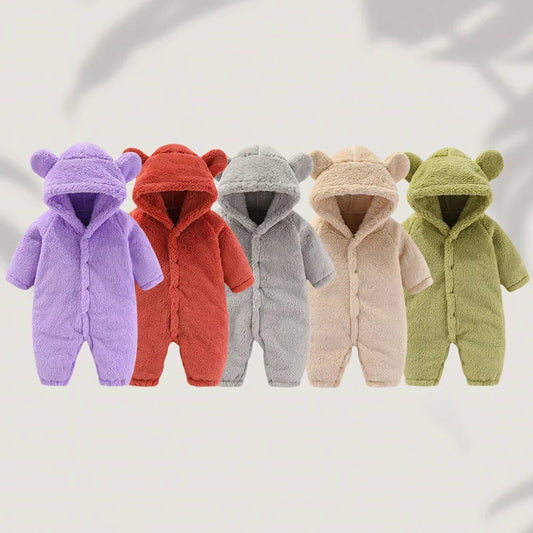 Winter Fleece Baby Romper - Animal Costume