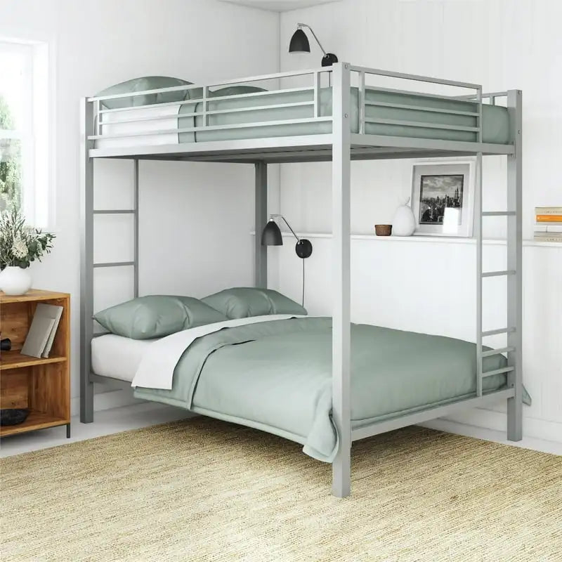 White Twin Over Bunk Bed