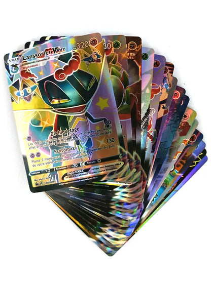 Lot de 50 cartes à collectionner Pokémon GX VMAX pour jeu de combat pour enfants