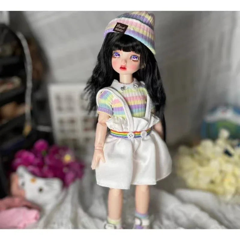 Poupée BJD 30 cm 1/6, ensemble complet avec 3 paires d'yeux – Jouet tendance et mignon pour filles