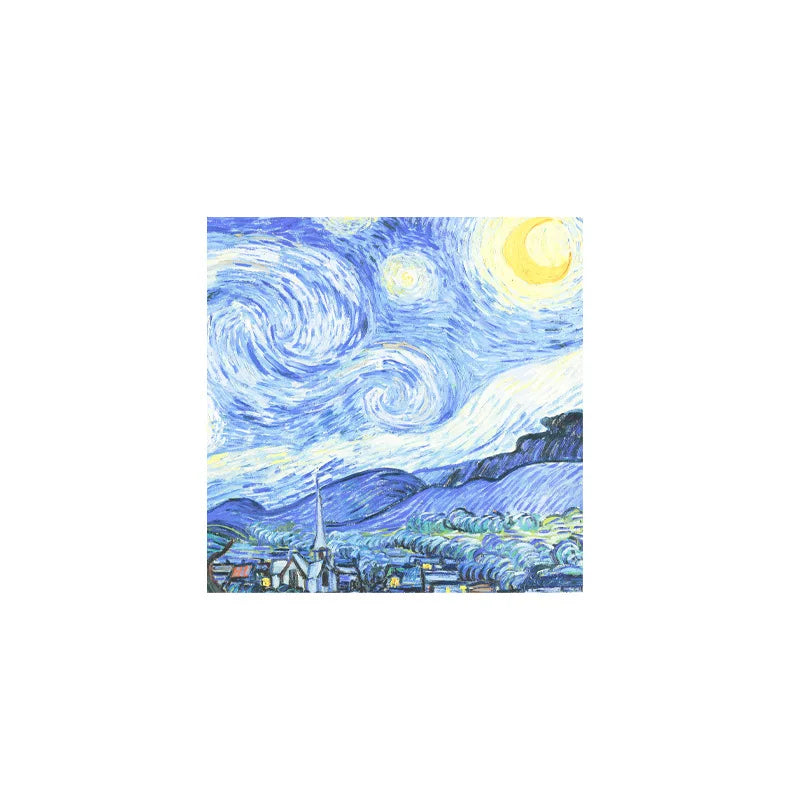 Monet and Van Gogh Painting Memo Pad - Non-sticky Note Decal