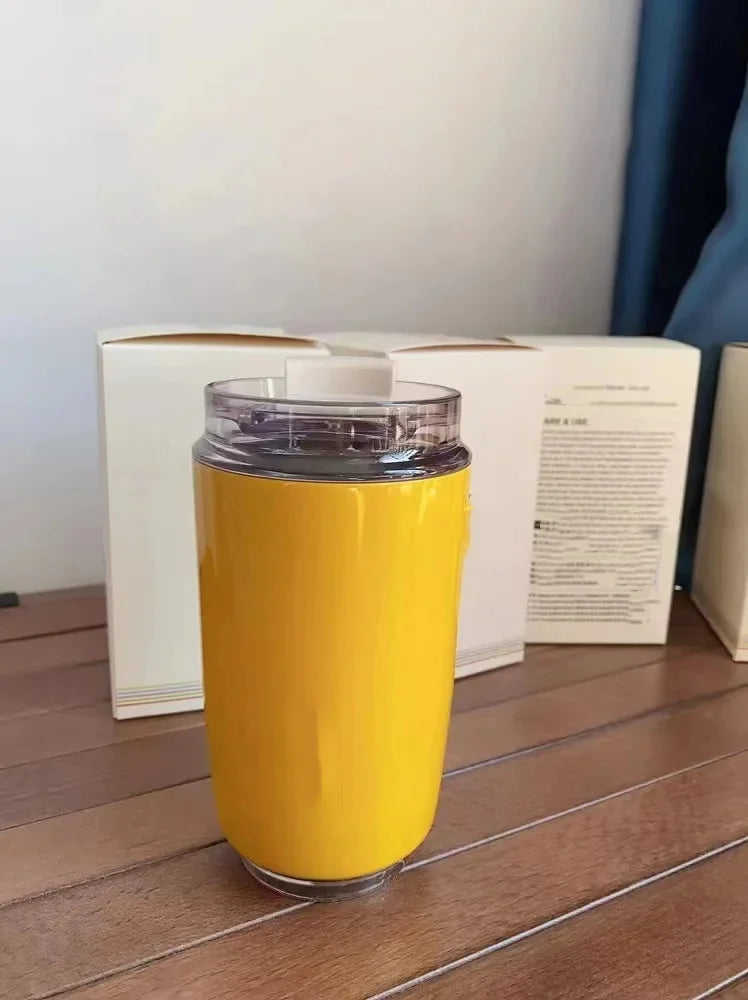 Tragbare 240-ml-Kaffeethermoskanne aus Edelstahl – auslaufsicherer Reisegetränkebecher