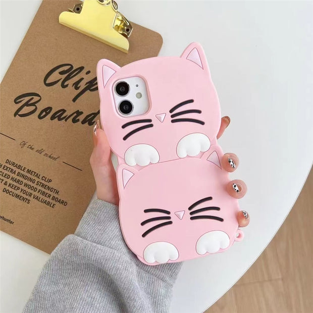Cute Meow Meow Cat Luminous iPhone Case