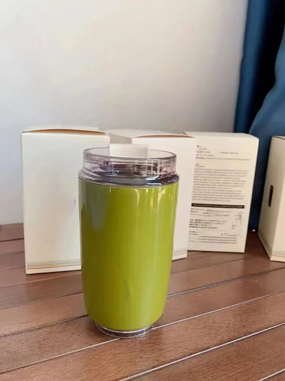 Tragbare 240-ml-Kaffeethermoskanne aus Edelstahl – auslaufsicherer Reisegetränkebecher