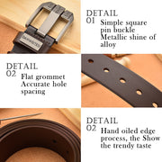 Luxury Men's Genuine Leather Belt - Free Shipping