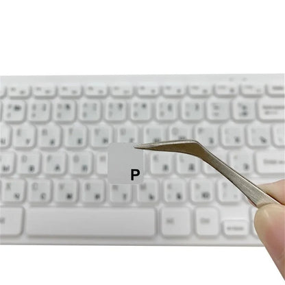 Autocollants pour clavier transparents multilingues