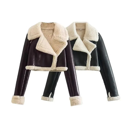 Vintage Lambswool Double-Sided Jacket for Women