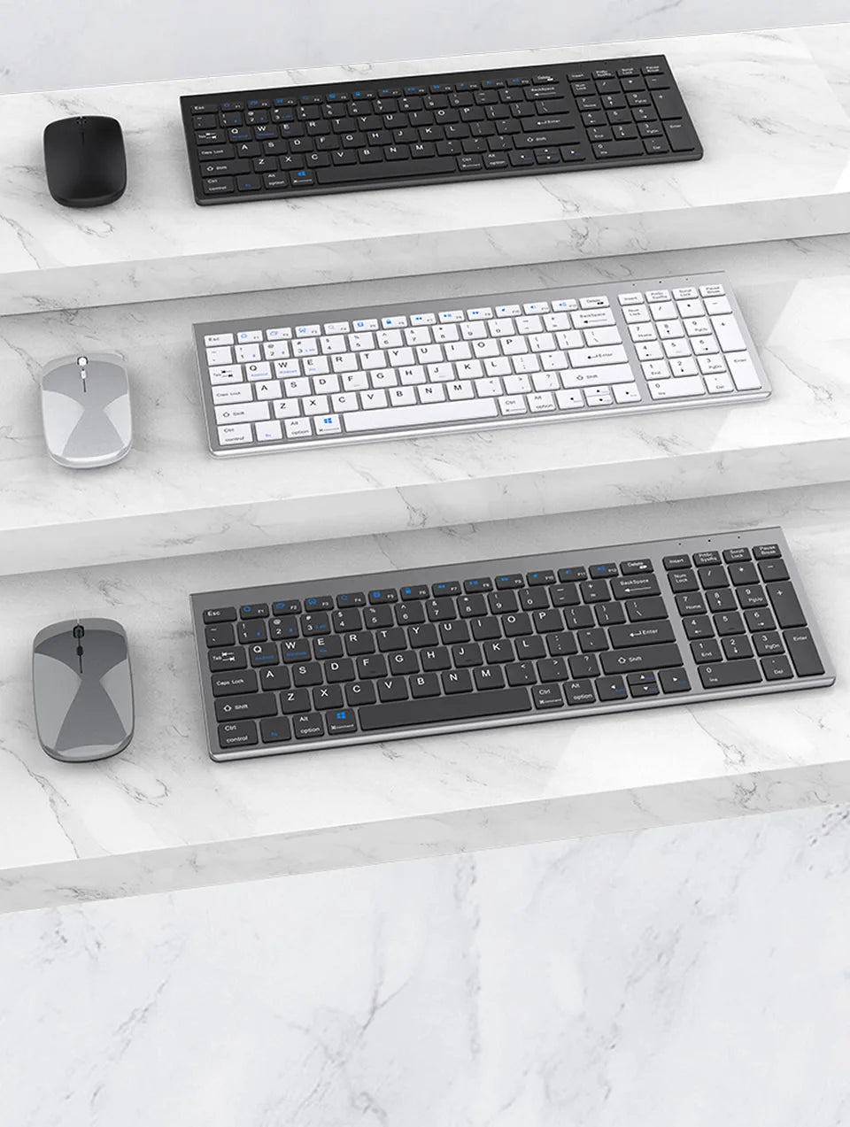 Rechargeable Wireless Keyboard and Mouse