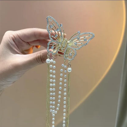 Pearl Tassel Hair Clip