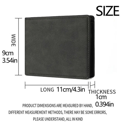 Large-Capacity Folding PU Leather Wallet