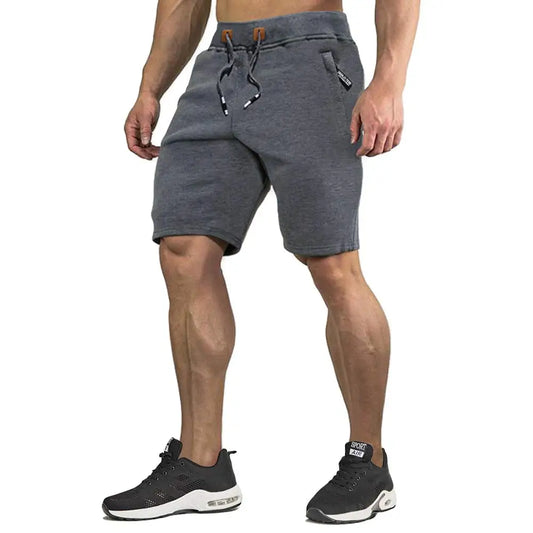 Men's Elastic Waist Running Cotton Shorts