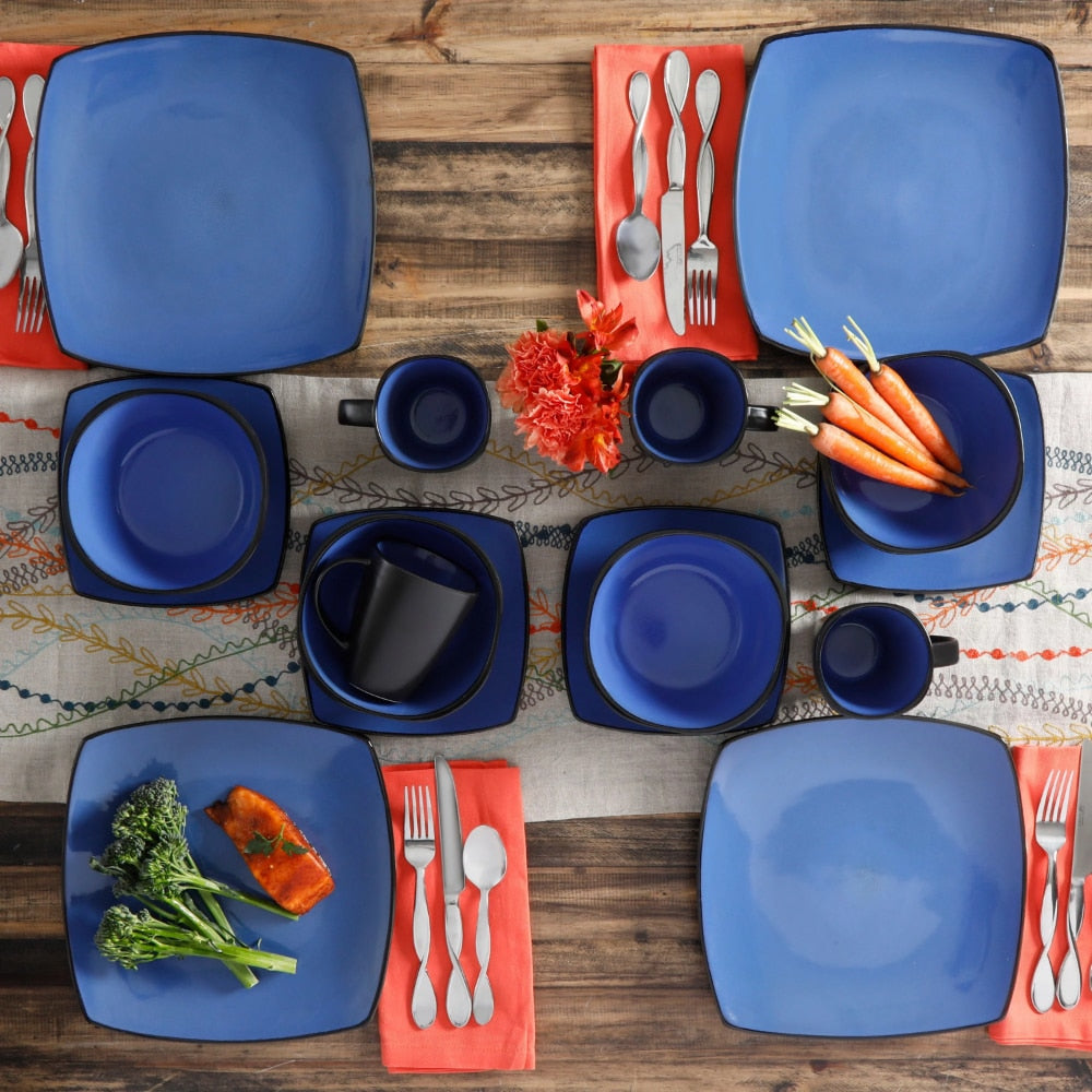 Soho Lounge 16-Piece Stoneware Dinnerware Set