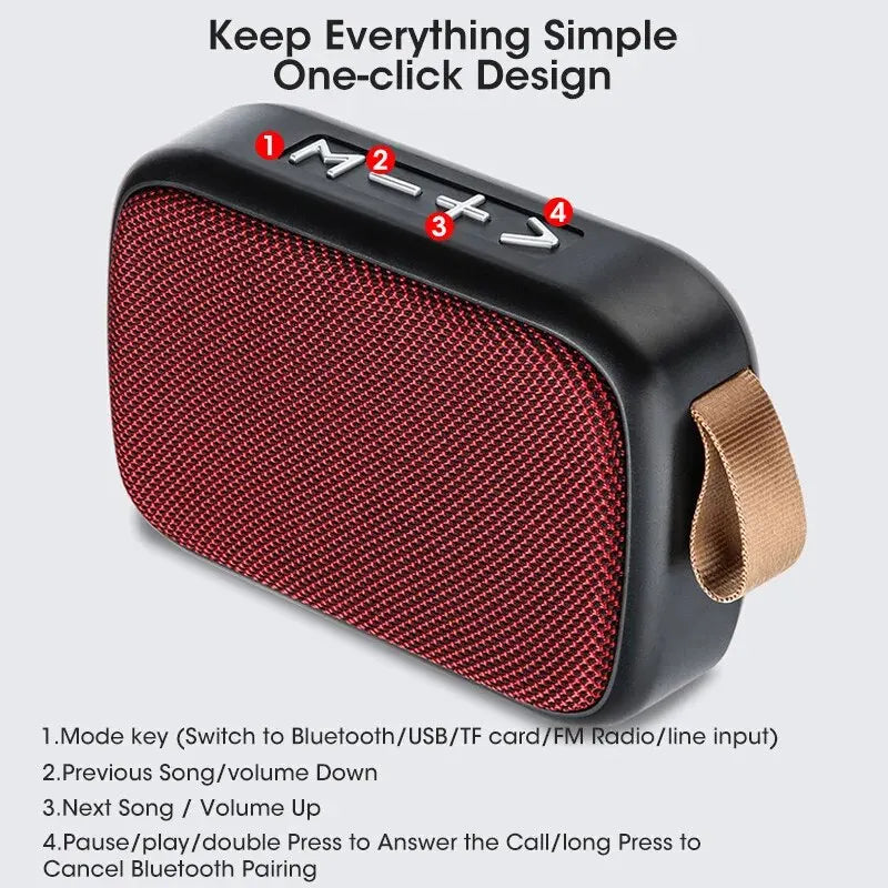 Enceinte portable sans fil Bluetooth - Mini caisson de basses d'extérieur