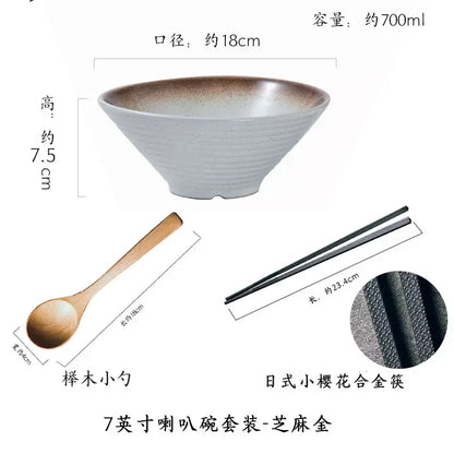 Large Japanese Ramen Bowls for Noodle Soup